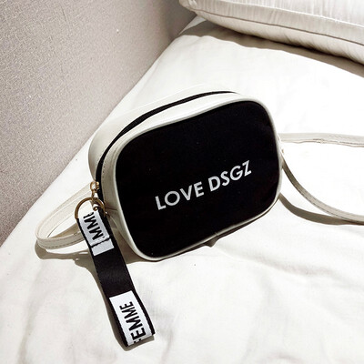 

New fashionable monogram broadband small bag with single shoulder messenger bag small square bag