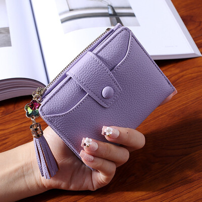 

Women Wallet New Purple Blue Gray Black Wallet Female Zipper And Lady Card Holder