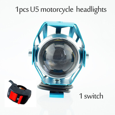 

1PCS 125W motorcycle headlights U5 led 12v 6500k motorbike spotlight accessories moto DRL spot head light auxiliary driving lamp