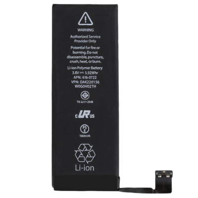 

1560mAh Li-ion Battery Replacement Part with Flex Cable for iPhone 5S/5C New