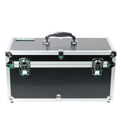 

Old A LAOA hardware toolbox aluminum handle suitcase LA112551