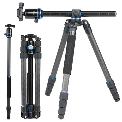 

Benro Carbon Fiber Multifunctional Tripod GC268TV2 SLR Tripod for Canon Nikon Camera Center Axis Transverse Tripod Cloud Set