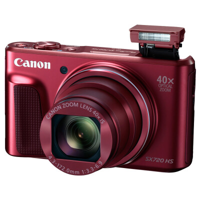 

Canon (Canon) PowerShot SX720 HS Цифровая камера (20,3 миллиона пикселей 40 кратный оптический зум 24мм ультра широкоугольный) красный