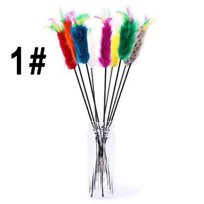 

High Quality Pet Cat Toy Newly Design Bird Feather Plush Plastic Toy for Cats Cat Catcher Teaser Toy