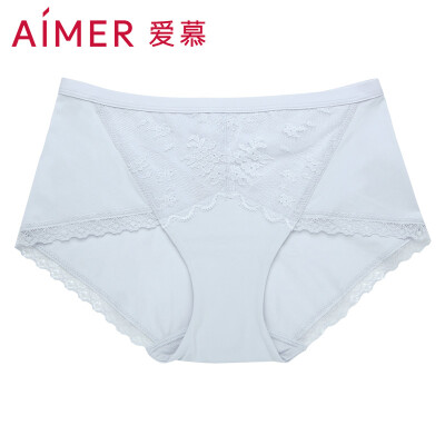 

Amour underwear cotton soft no trace waist flat pants cotton lace side solid color womens underwear AM230651 skin pink 175XXL