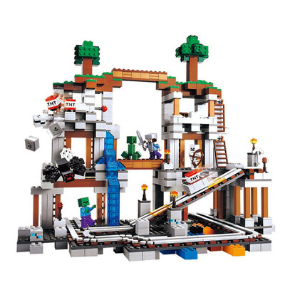 

Mi bloque de construcción de bloques de casa de bosque de DIY mundo ilumina juguetes compatibles con Legoed Minecrafted City