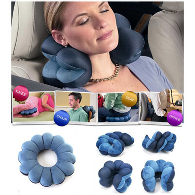 

MyMei Comfortable Travel Pillow Bluet Twist Neck Back Head Cushion Neck Massage New