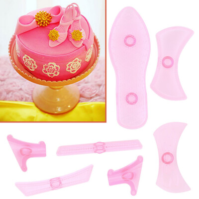 

Plastic Fondant Cake Decorating Shoe Mold Embosser Cutter Mould Tool DIY