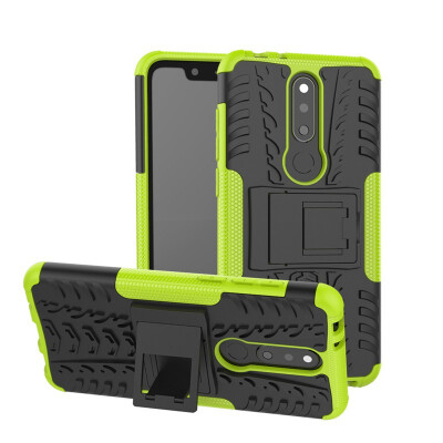 

Fecoprior Case for Nokia X5 NokiaX5 Back Cover Stand Silicon TPU PC Armor Heavy Rugged Phone Celulars Fundas Coque