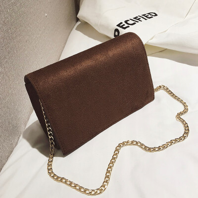 

New frosted mini bag lady ins ultra hot fashion one-shoulder crossbody bag with chain