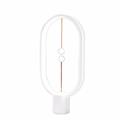 

Plastic Balance Lamp Ellipse Magnetic Mid air Switch USB Powered Warm Eye Care LED Lamps Night Table Light Decoration for Bedroom