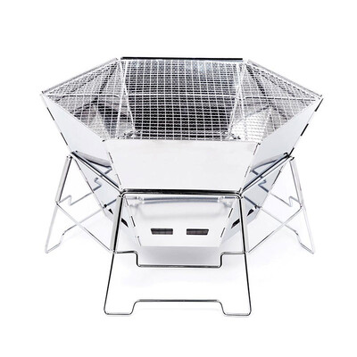 

40000 km outdoor barbecue grill charcoal grill home barbecue tool portable hexagonal oven SWY7002