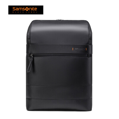 

Samsonite Samsonite black standard new shoulder bag leather light luxury multi-function computer bag simple backpack AO909002
