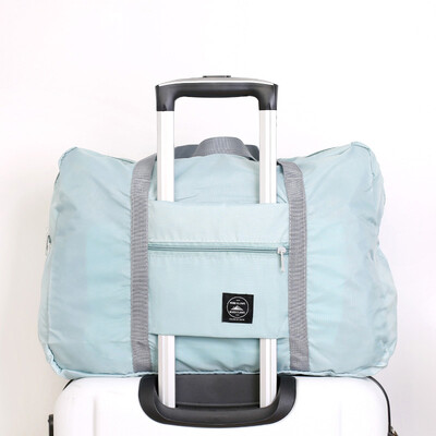 

Yello mystery yeluomi travel large capacity luggage folding storage bag hanging trolley case handbag waterproof travel bag portable travel bag Y58 sky blue