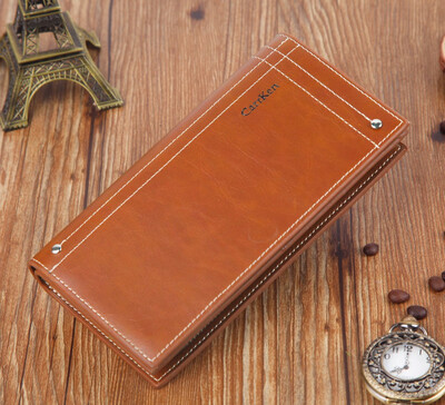 

Mens wallet long wallet business casual money wallet clip wallet multi function card wallet