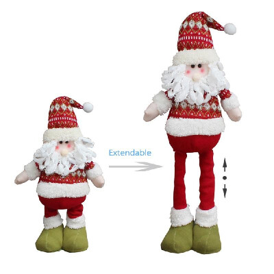 

Christmas Extendable Standing Doll Toy SantaSnowmanReindeer Xmas Party Decorations Ornaments Christmas Gift