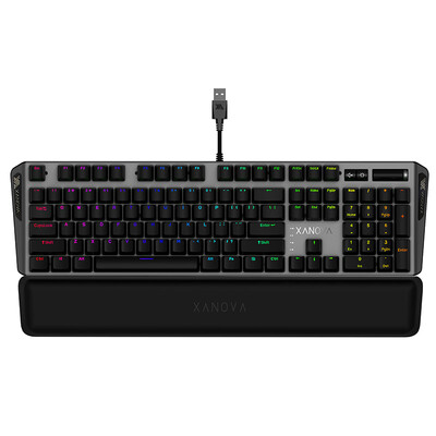 

XANOVA magnetic explosion XK700 RGB MX green axis mechanical keyboard GALAXY cooperation brand original CHERRY cherry axis suspension full-size RGB backlight