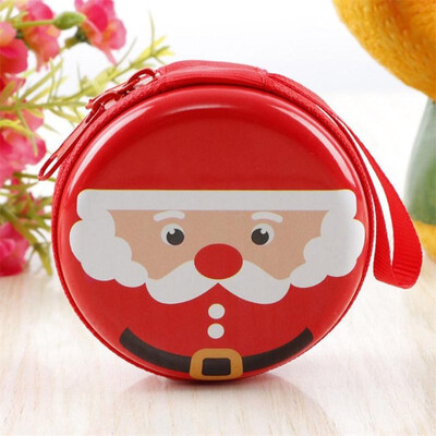 

Merry Christmas Coin Purse Key Pouch Earphone Bags Pouch Zip Small Wallet Xmas