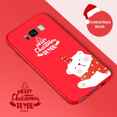 

ASINA Christmas Phone Case For Samsung S8 S9 A5 2017 A8 2018 Soft Silicone Cover For Galaxy Note9 J7 2017 Case Santa Claus Funda