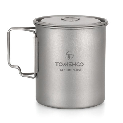 

LIXADA 100 Titanium Mug Outdoor Ultralight Portable Camping Picnic Water Cup 550ml Camping Cup D6A8H2C5