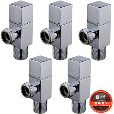 

Larsd LD144 triangular valve five full copper thick fast open cold water angle valve eight character valve water valve