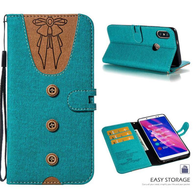 

MOONCASE Millet Red Rice Note 5 Pro Stitching Embossed Womens Leather Case - Green