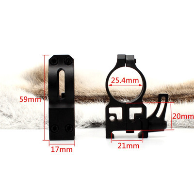 

Tactical ohhunt 254mm 1 inch 2PCs High Profile Cast Steel Quick Release Picatinny Weaver Scope Mounts Rings Hunting Accessories