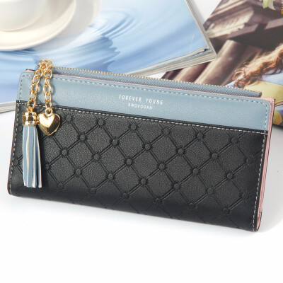 

Ladies Wallet long PU leather handbag fashion zipper womens mobile phone card wrapping gift box