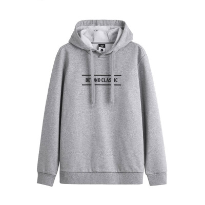 

361 degrees mens 2018 new hooded pullover sweater autumn new sweater 651834804-2 magnet flower gray S
