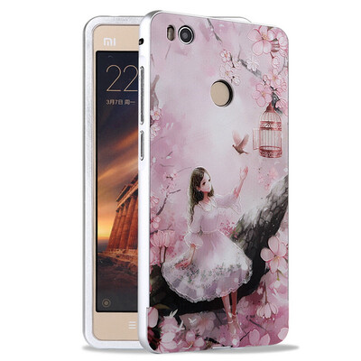 

MOONCASE 2 в 1 Съемные + 3D Relief Окрашенный кадр Покрытие металла алюминиевый протектор чехол для Xiaomi Mi 4S