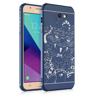 

Goowiiz Phone Case For Samsung Galaxy J3 J5 J7 USA8A8 Plus Carved Dragon Thin Matte soft Silicone Prevent falling