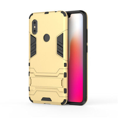 

Fecoprior TPU PC Case For Xiaomi Redmi Note 6 Note6 Back Cover Stand Armor Shield Celulars Fundas Coque
