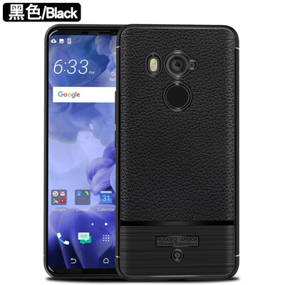 

Fivice HTC U11 Plus case luxury TPU anti-fall lychee silicone case
