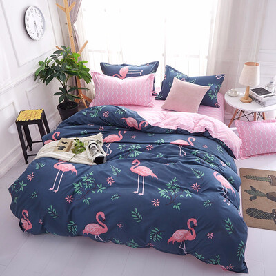 

Flower Fruit Fashion 4pcs Bedding Sets bed Set bedclothes For Kids bed Linen Duvet Cover Bed Sheet Pillowcase twin Full Queen