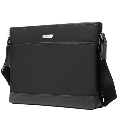 

New beauty samsonite EDDIE urban leisure simple fashion document oblique cross package 45Q 09004 black