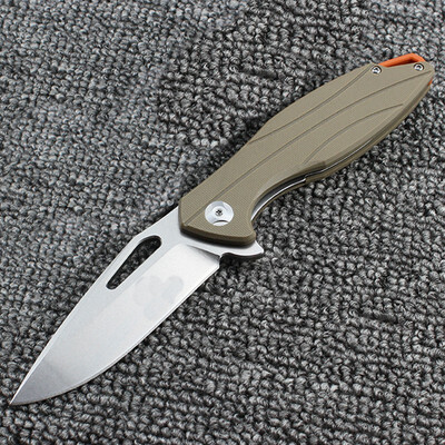 

Small Wasp Folding Knife Ball Bearing D2 Blade Multifunctional Knives camping Outdoor pocket knives 1pcs Hand tools