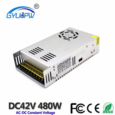 

Single Output Switching power supply 480W 42V 115A Transformers 110V 220V AC TO DC42V SMPS for LED Lighting CNC Router Printer