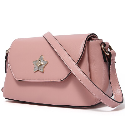 

PLOVER Lady Shoulder Bag Pentacle Metal Buckle Shoulder Messenger Bag P16202L091J Grey