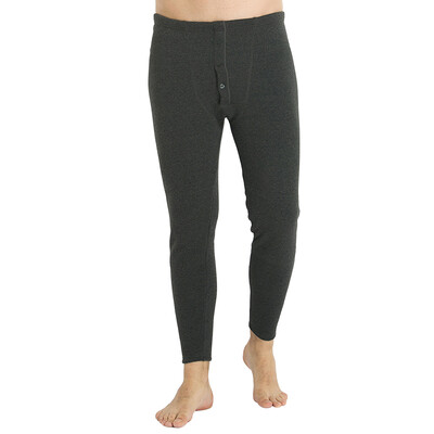 

Little nurse thermal underwear men&women thickening plus velvet one piece high waist long pants warm pants ZTK001 thick knee pads men - Shenhua gray  175105