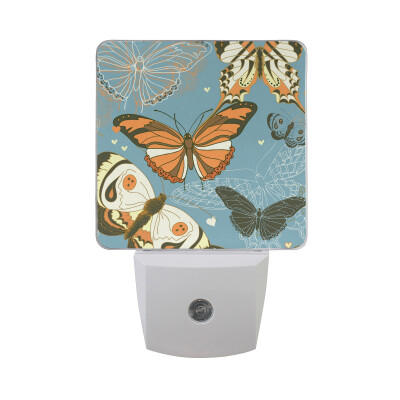 

ALAZA LED Night Light With Smart Dusk To Dawn SensorButterfly Plug In Night Light