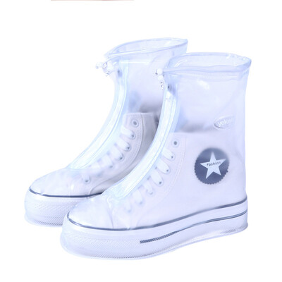 

Yi Jie umbrella outdoor men&women rain boots cover thickening rain boots fashion waterproof shoe cover non-slip rain boots set Y9441 XL code white