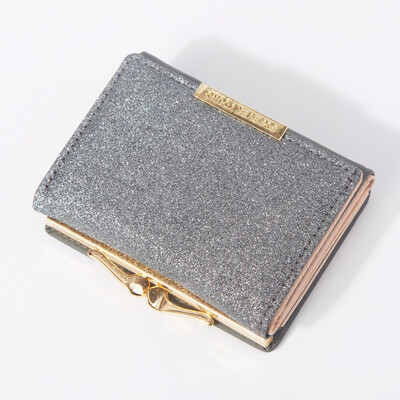 

Purse lady short student small change simple multi-function small bag bright leather seventy percent off leather clip met