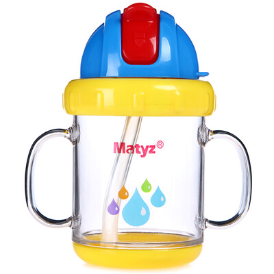 

Mattea Matyz double layer baby learn to drink cup baby insulation cup 180ml MZ-0627 orange
