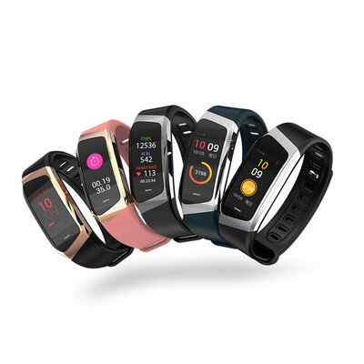 

Heart rate bracelet colorful screen gps motion track step waterproof E18 smart bracelet
