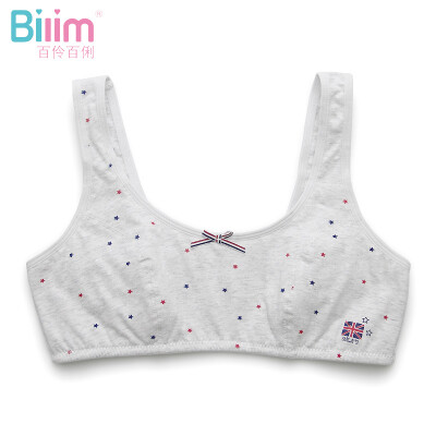 

Hundreds of girls&girls bra development period without steel ring girls underwear vest tube top student children bra 1388 81085 flower gray 80A