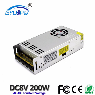 

Single Output Power Supply DC8V 25A 200W Switching Power Source Transformer 110V 220v AC To DC 8v SMPS For LED Lightin Machinery