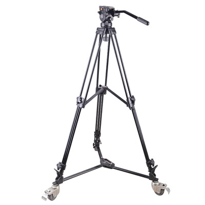 

E-IMAGE G50 with EI-7003 pulley frame set camera tripod hydraulic PTZ multi-function camera camera wheel set