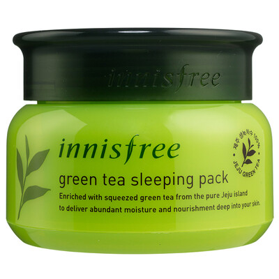 

Jingdong Innisfree Innisfree зеленый чай сущность Night Увлажняющая маска 80мл