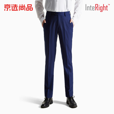 

Beijing selected products × INTERIGHT INTERIGHT mens sheep wool business trousers treasure blue 18090A