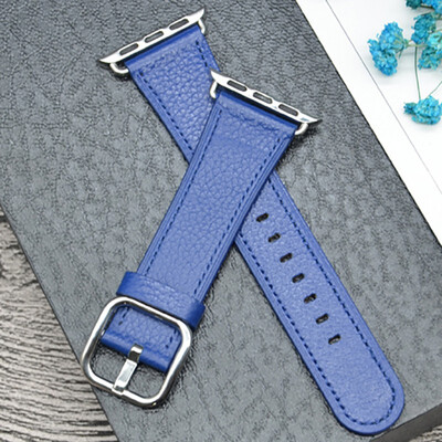 

Kebitt Leather Band for Apple Watch Series 4 3 2 1 38mm 42MM 40mm 44MM Replacement Watch Strap iWatch Band Steel Buckle